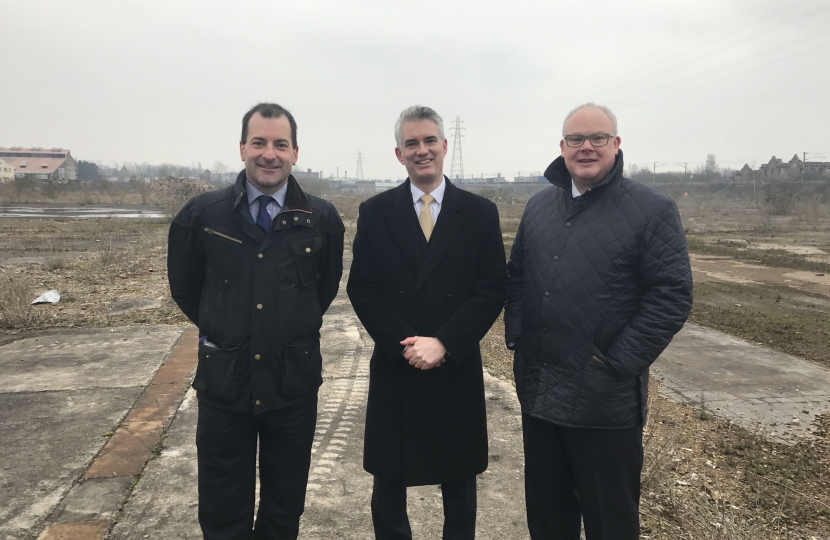 James at the proposed Brantham rail depot 