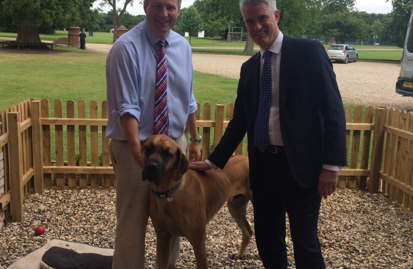 James Cartlidge MP with Scooby