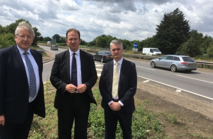 Cllr Gordon Jones, Jesse Norman MP, James Cartlidge MP 