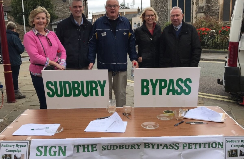 Liz Malvesi, James Cartlidge MP, Cllr Simon Barrett, Cllr Melanie Barrett, Cllr Peter Beer