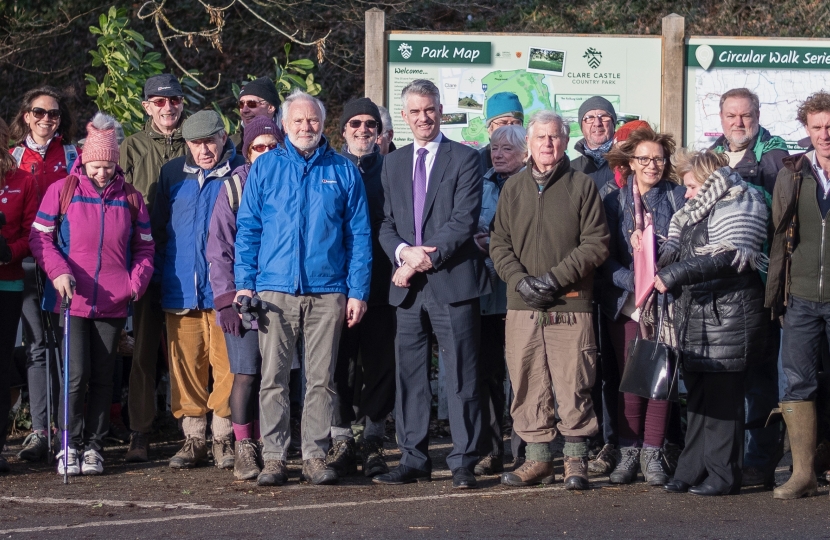 James Cartlidge MP with Clare Walkers are Welcome