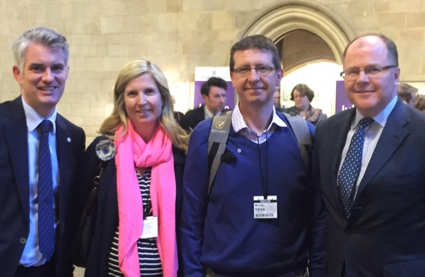 James Cartlidge, Anna Brooks, Louis Brooks, George Freeman MP