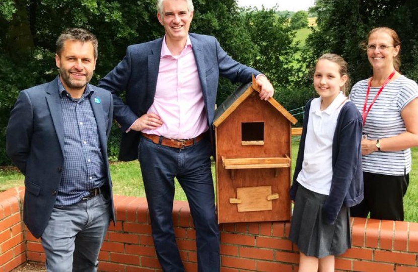 James Cartlidge MP at Bentley Primary School