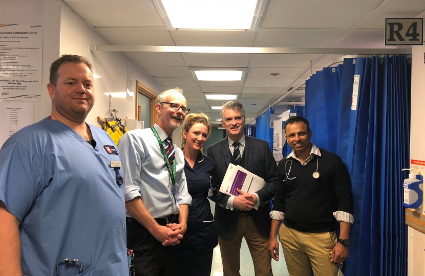 James Cartlidge MP at West Suffolk Hospital 