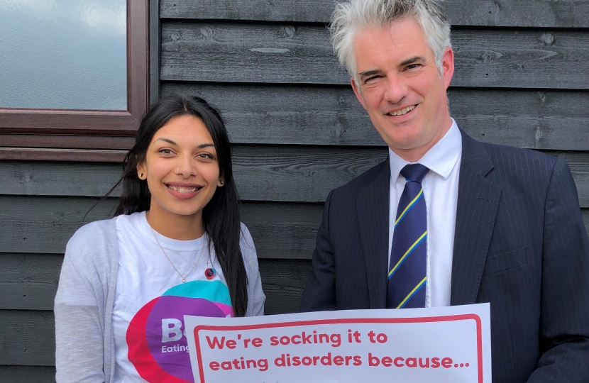 James Cartlidge MP with Laura Shah