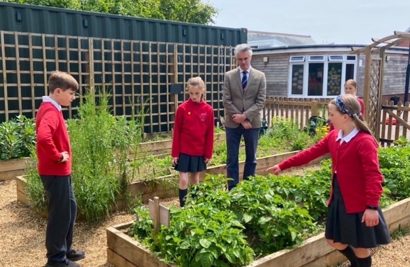 James Cartlidge MP at Holbrook Primary 