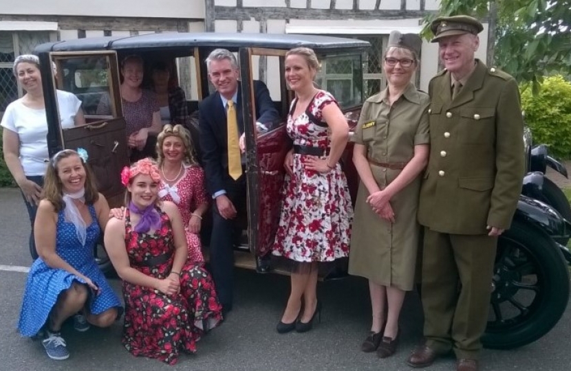 James with staff of Devonshire House