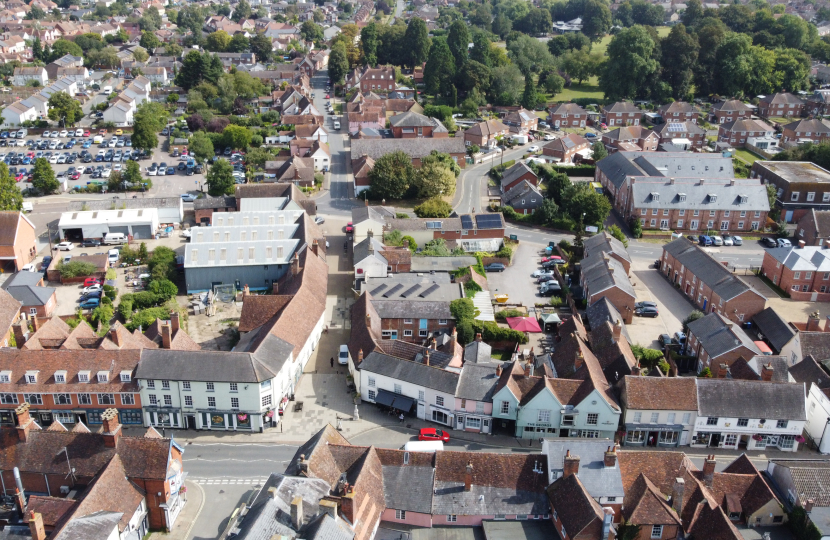 Hadleigh high street drone