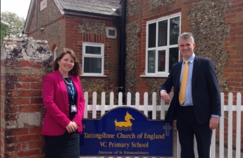 James with Head teacher Beverley Derrett