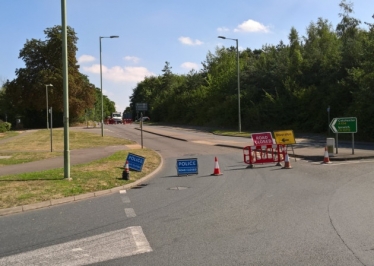 Police closed the A134 southbound at Sudbury after a fatal collision between a motorbike and a lorry