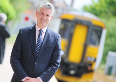 James Cartlidge MP at Sudbury Train station 