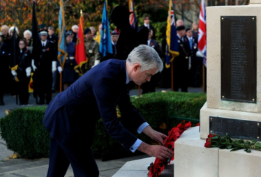 James Cartlidge MP at Sudbury Remembrance Service 