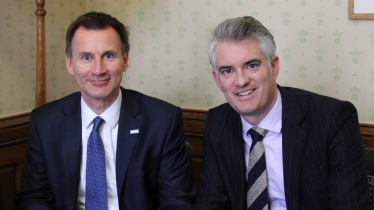 James Cartlidge with Jeremy Hunt