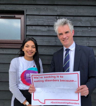 James Cartlidge MP with Laura Shah